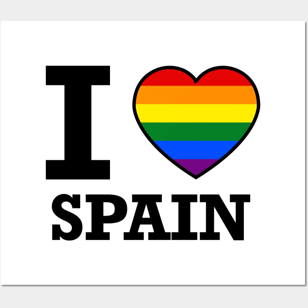 I LOVE SPAIN GAY PRIDE Wall Art by pikafelix